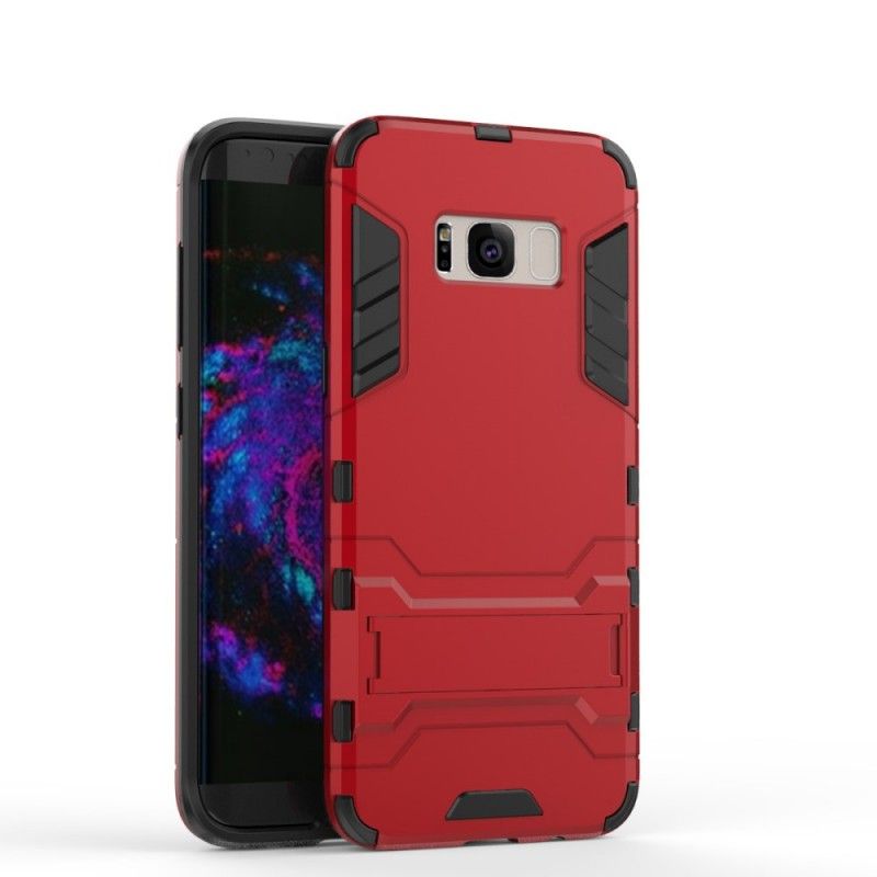 Cover Hoesje Samsung Galaxy S8 Plus Donkerblauw Rood Telefoonhoesje Ultrabestendig