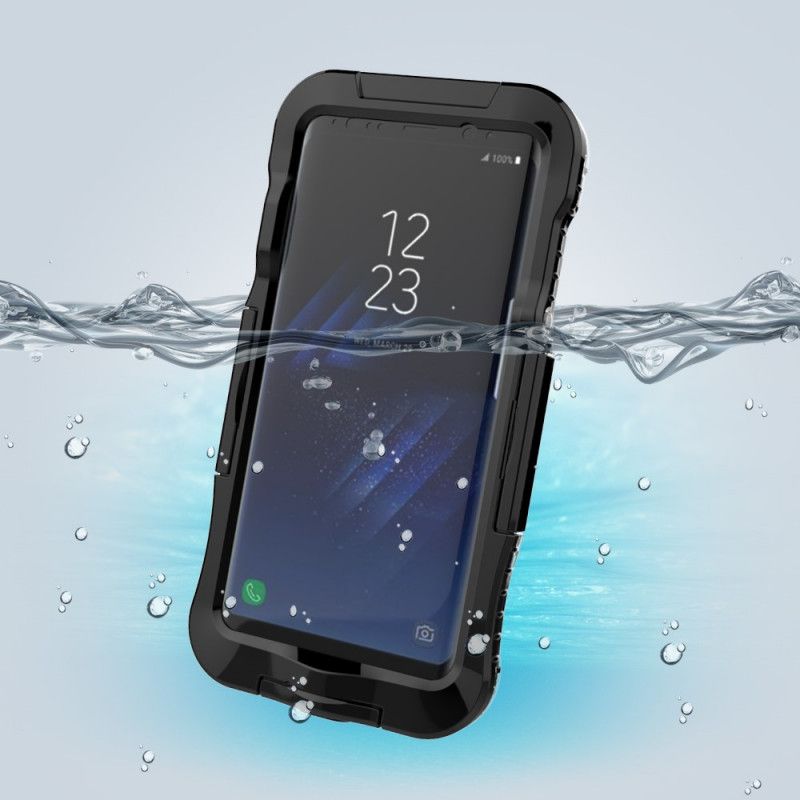 Hoesje Samsung Galaxy S8 Plus Wit Zwart Waterdicht 6M