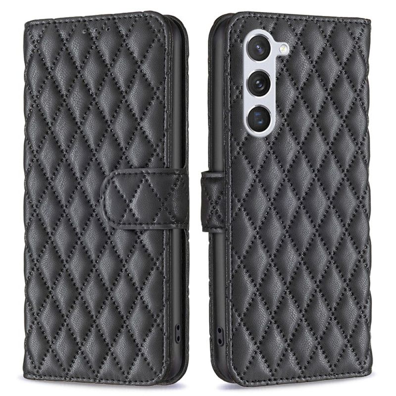 Folio-hoesje Samsung Galaxy S24 5g Telefoonhoesje Gewatteerde Binfen Kleur