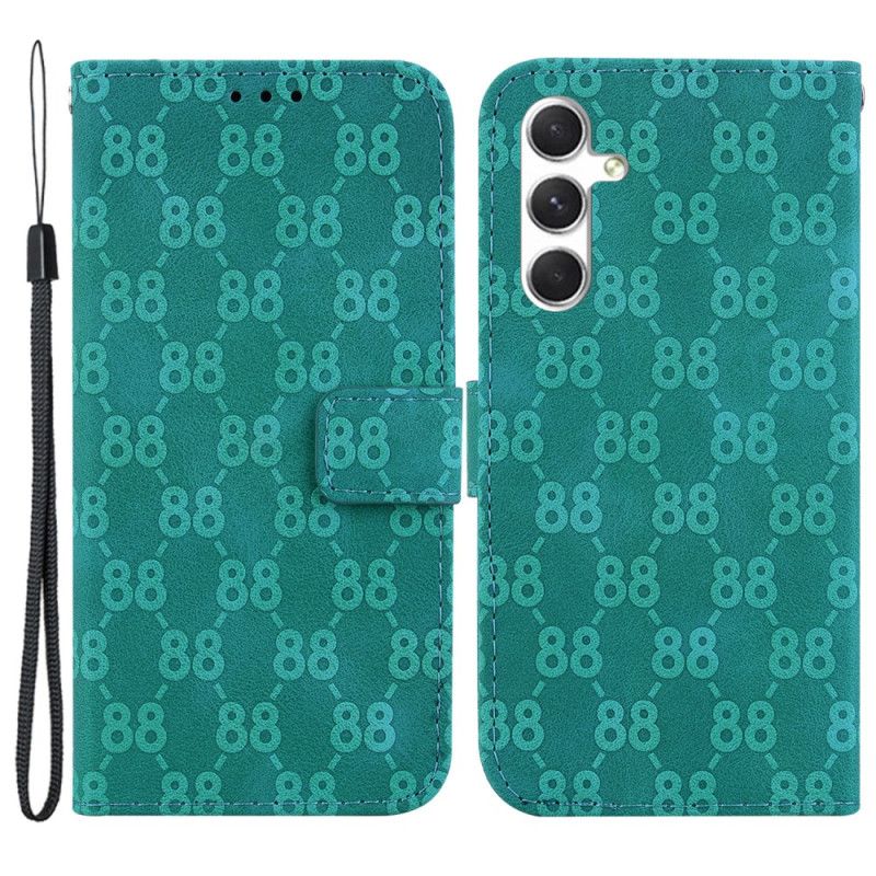 Leren Hoesje Samsung Galaxy S24 5g Uitvoering 88 Met Riem Bescherming Hoesje