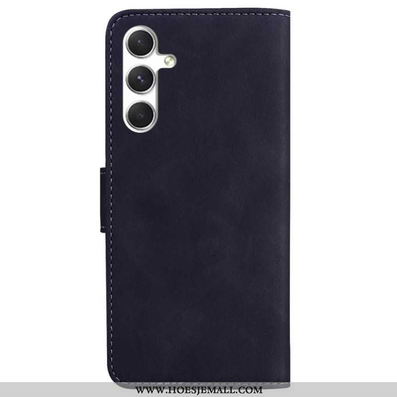 Leren Hoesje Voor Samsung Galaxy S24 5g Vlinder Met Riem