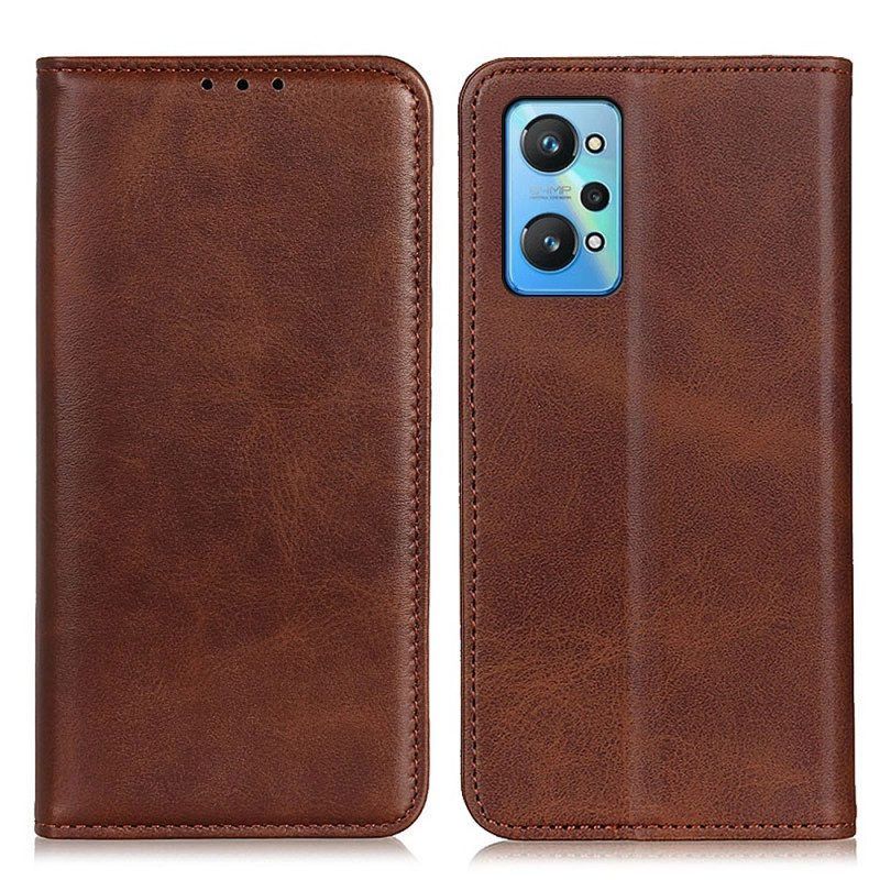 Bescherming Hoesje voor Realme GT Neo 3T / Neo 2 Folio-hoesje Elegantie Splitleer