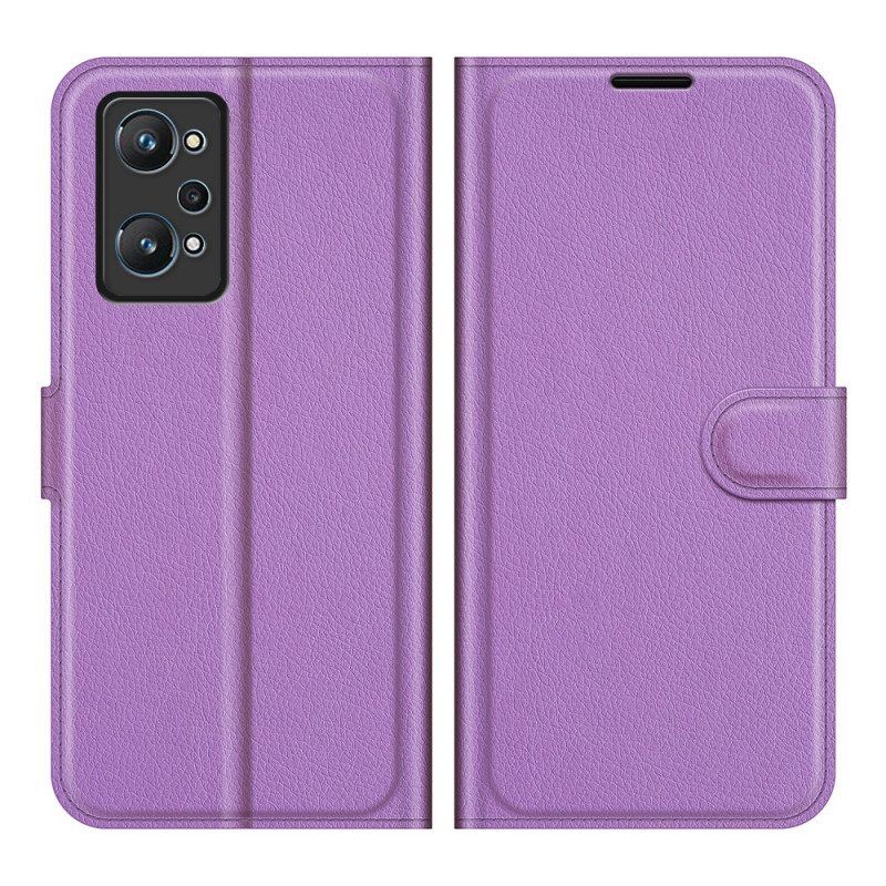 Leren Hoesje voor Realme GT Neo 3T / Neo 2 Klassiek Lychee-effect