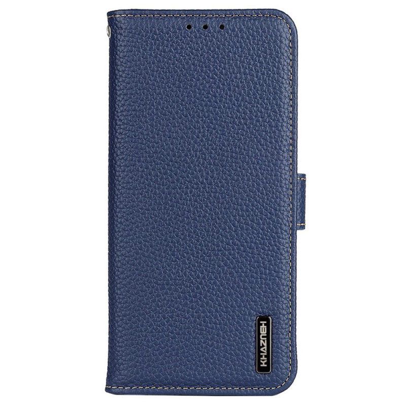 Folio-hoesje voor Xiaomi Redmi Note 12 Pro Khazneh Lychee Leer