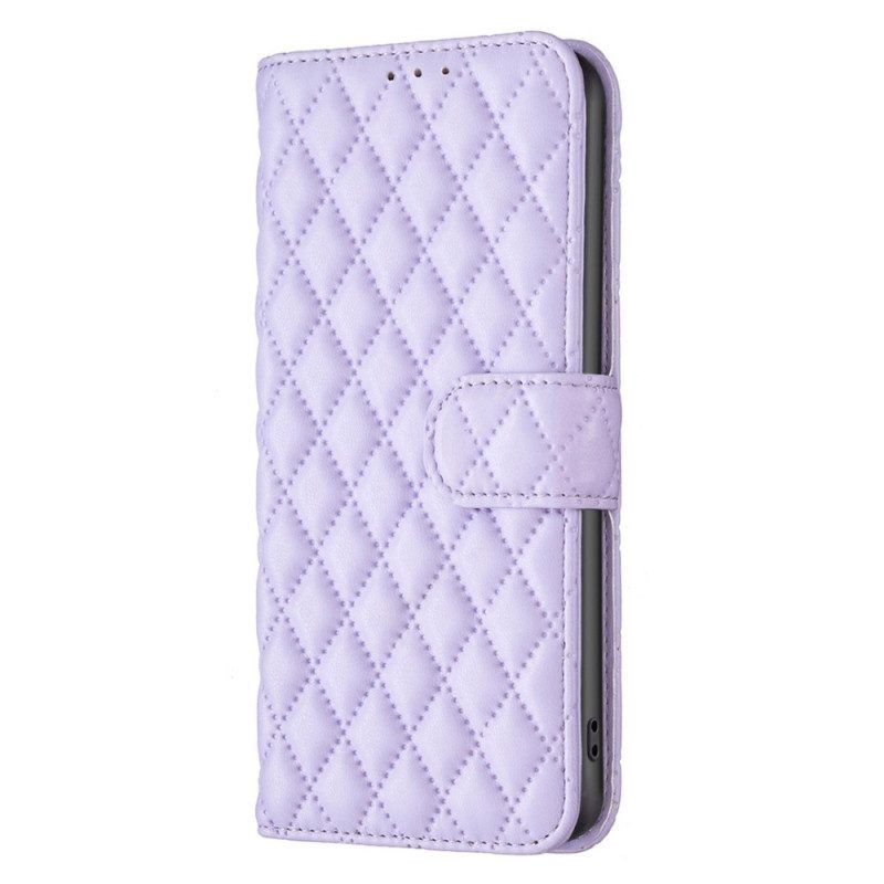 Flip Case voor Samsung Galaxy S23 5G Gewatteerde Binfen Kleur