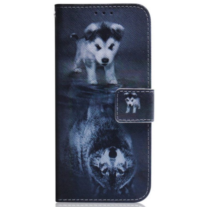 Folio-hoesje voor Samsung Galaxy S23 5G Puppy-droom