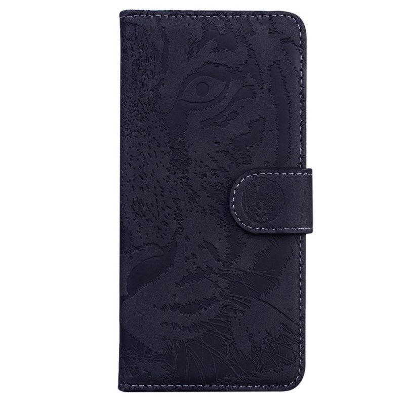 Folio-hoesje voor Samsung Galaxy S23 5G Tijger Voetafdruk