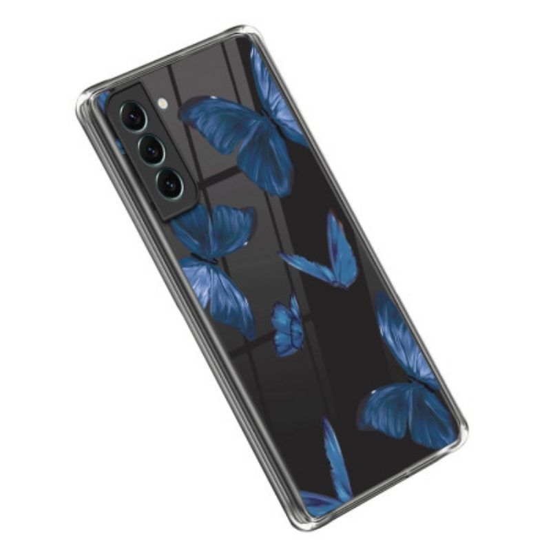 Hoesje voor Samsung Galaxy S23 5G Naadloze Blauwe Vlinders
