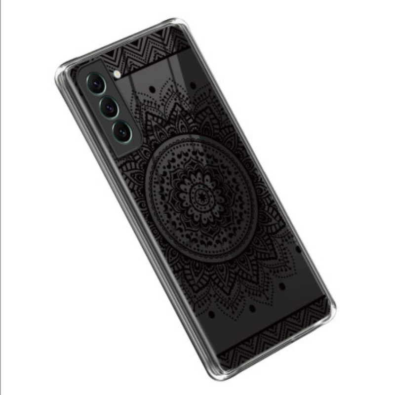 Hoesje voor Samsung Galaxy S23 5G Naadloze Zwarte Mandala
