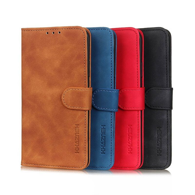 Bescherming Hoesje Oppo A16 / A16s Mate Leder Effect Vintage Khazneh