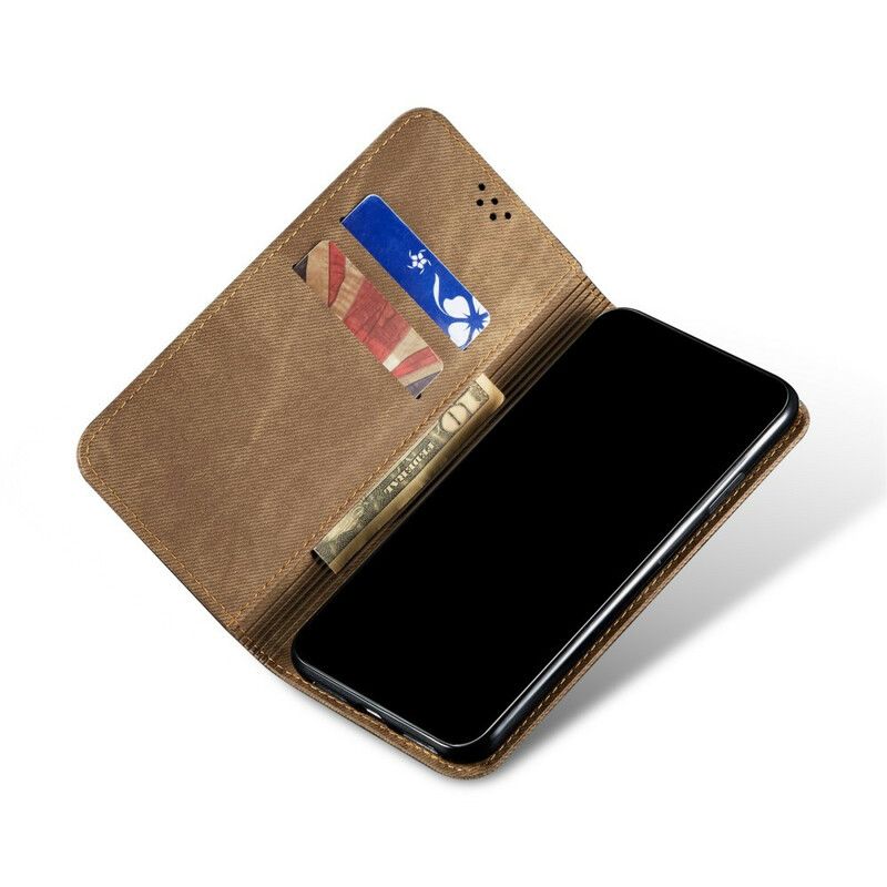 Folio-hoesje Oppo A16 / A16s Denim Stof