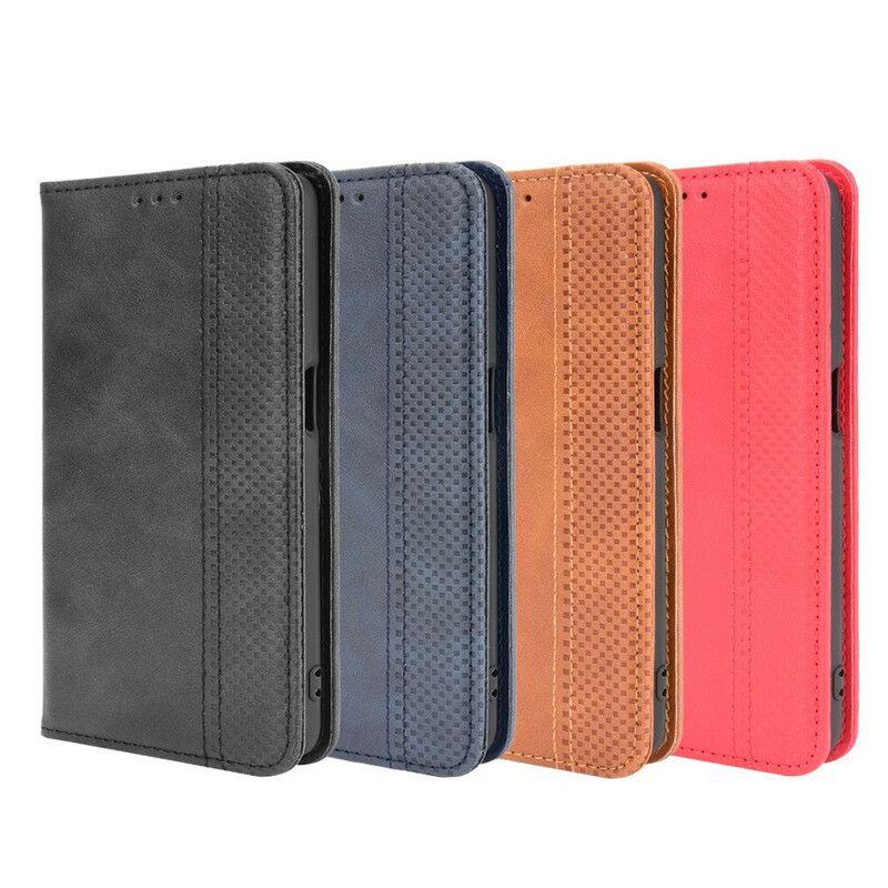 Folio-hoesje Oppo A16 / A16s Gestileerd Vintage Leereffect Bescherming Hoesje