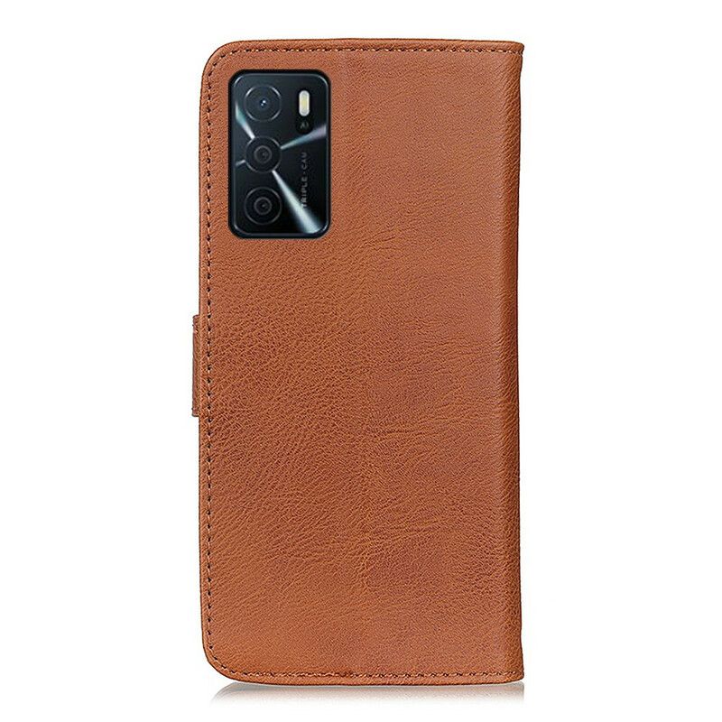 Folio-hoesje Oppo A16 / A16s Imitatieleer Khazneh