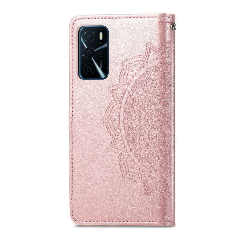 Folio-hoesje Oppo A16 / A16s Telefoonhoesje Mandala Middeleeuwen