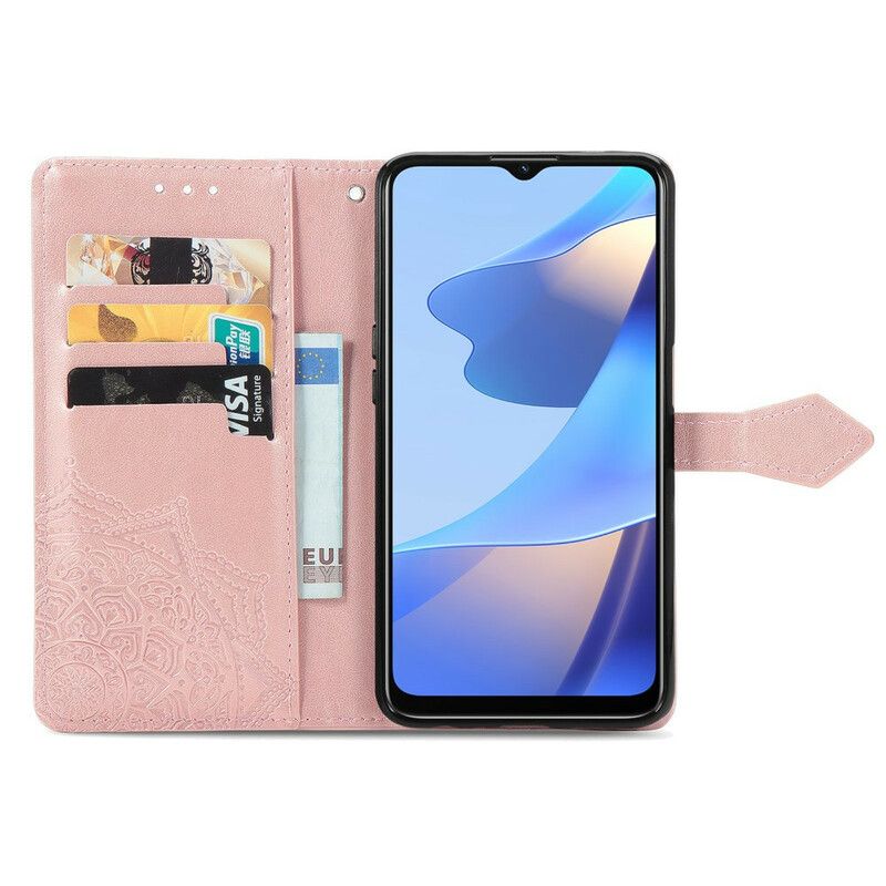 Folio-hoesje Oppo A16 / A16s Telefoonhoesje Mandala Middeleeuwen