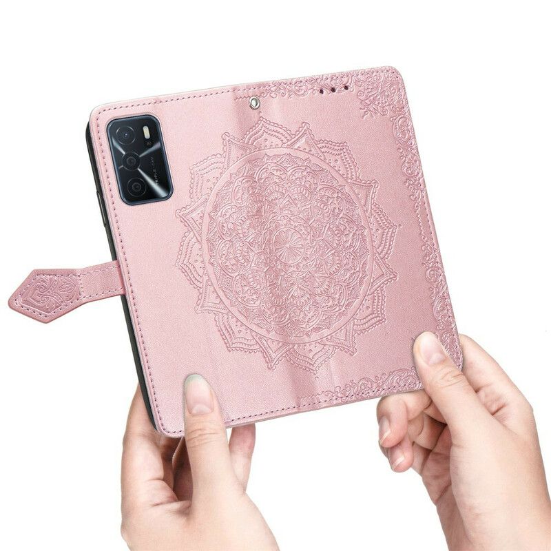 Folio-hoesje Oppo A16 / A16s Telefoonhoesje Mandala Middeleeuwen