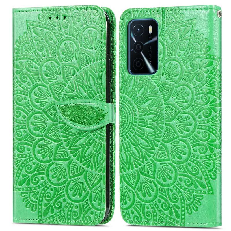 Folio-hoesje Oppo A16 / A16s Telefoonhoesje Stammenbladeren