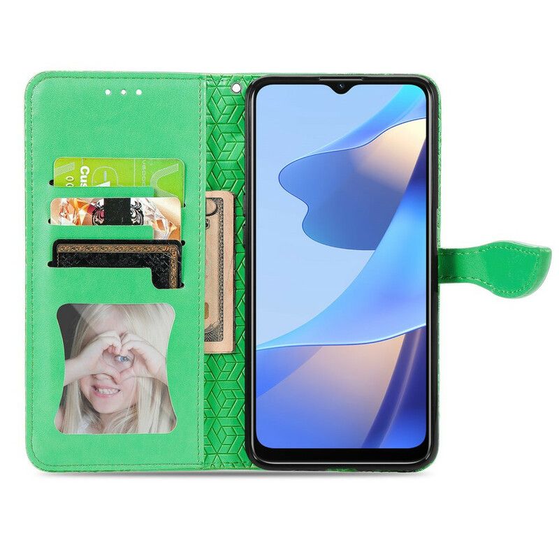 Folio-hoesje Oppo A16 / A16s Telefoonhoesje Stammenbladeren