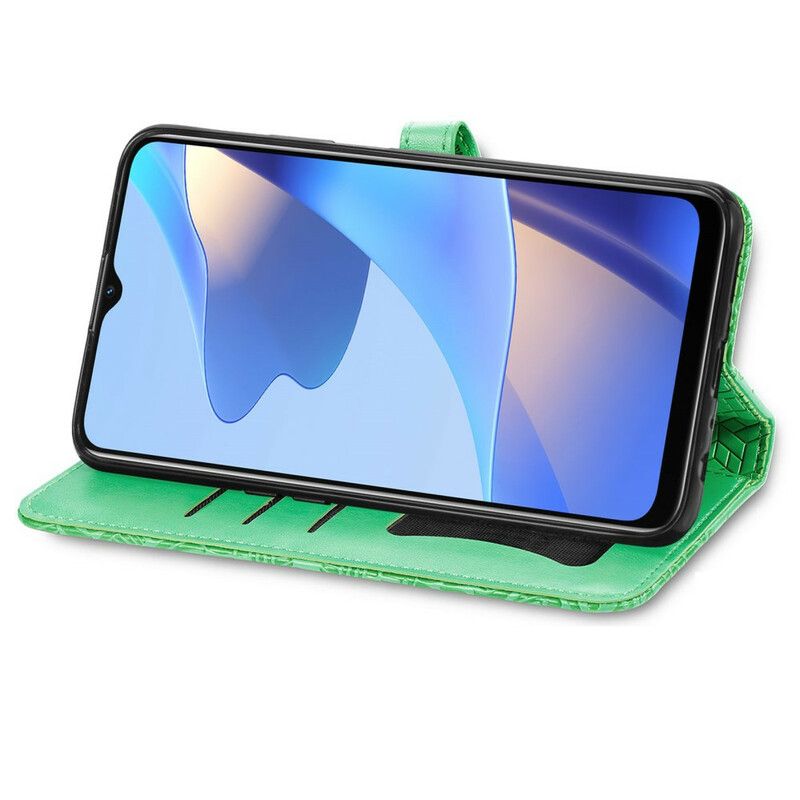 Folio-hoesje Oppo A16 / A16s Telefoonhoesje Stammenbladeren