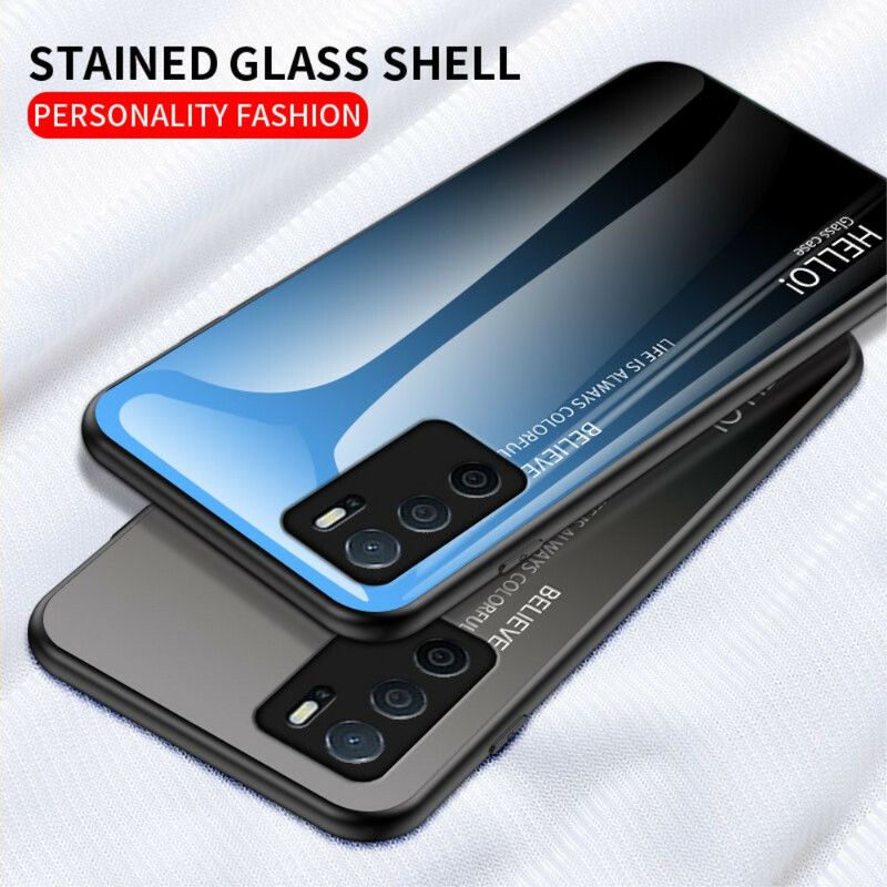 Hoesje Oppo A16 / A16s Gehard Glas Hallo