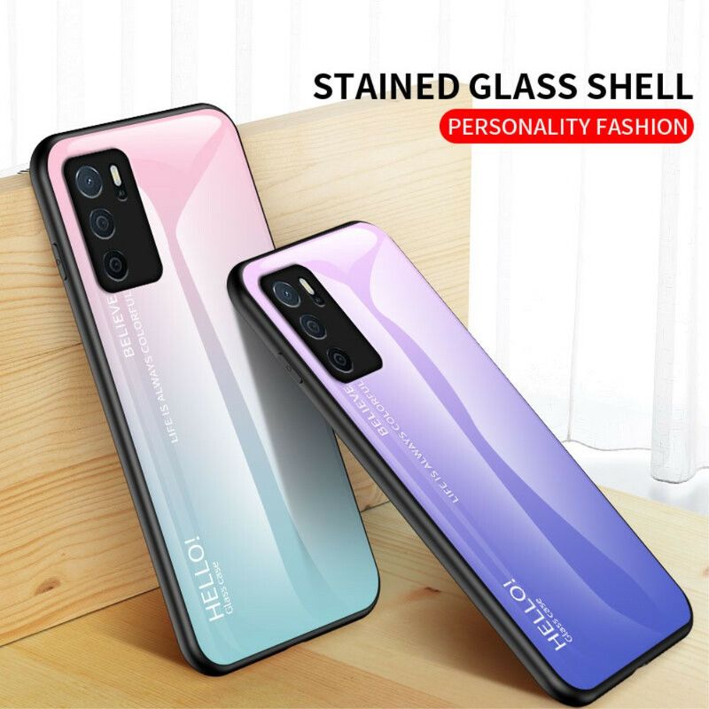 Hoesje Oppo A16 / A16s Gehard Glas Hallo