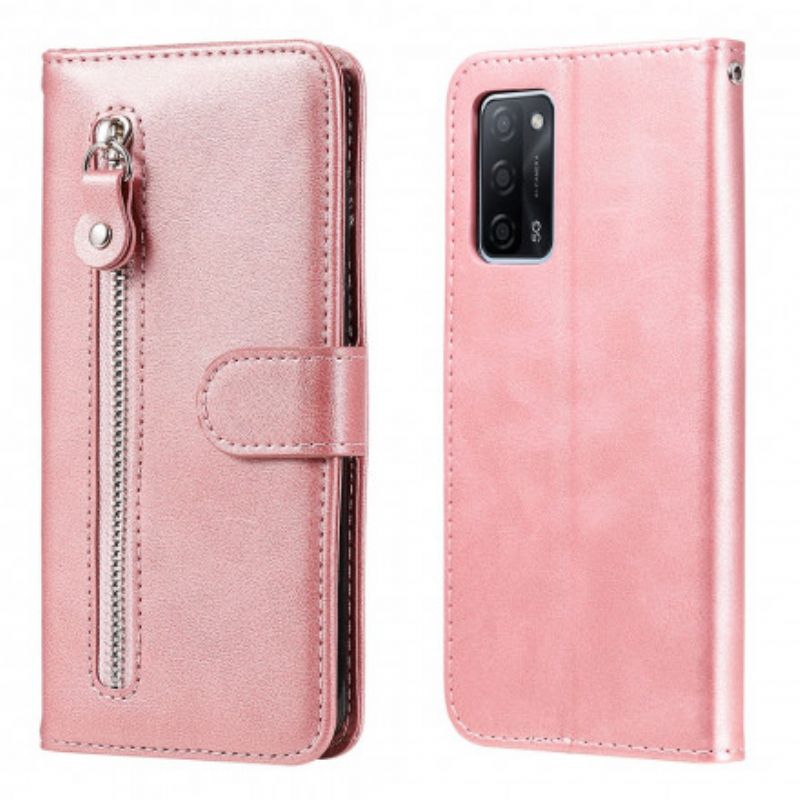 Leren Hoesje Voor Oppo A16 / A16s Vintage Portemonnee