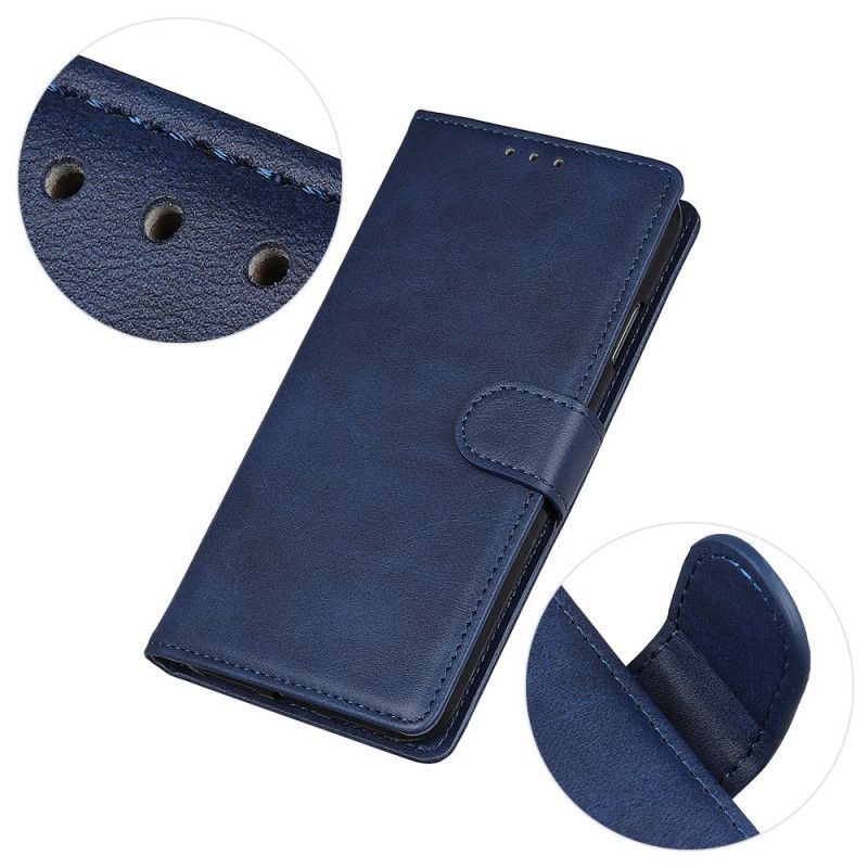 Leren Hoesje voor Alcatel 3L (2019) Rood Zwart Retro Mat Leereffect