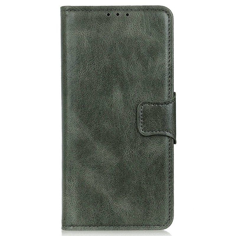 Flip Case voor Samsung Galaxy S23 Ultra 5G Stijl Lederen Gesp Omkeerbaar