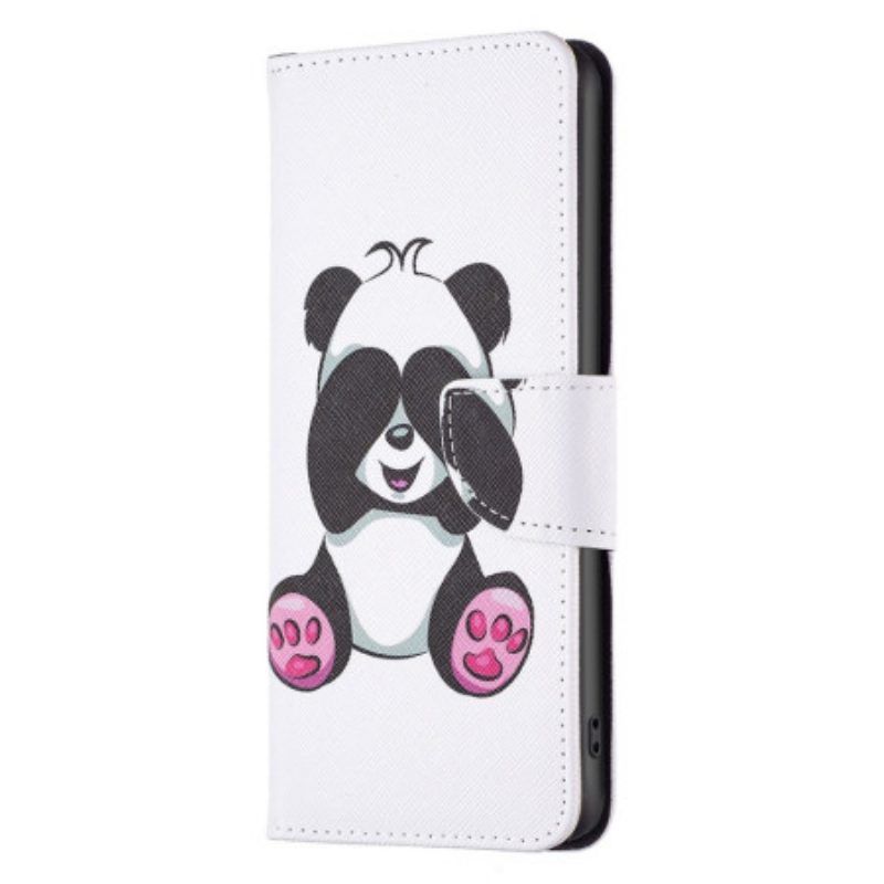 Leren Hoesje voor Samsung Galaxy S23 Ultra 5G Panda