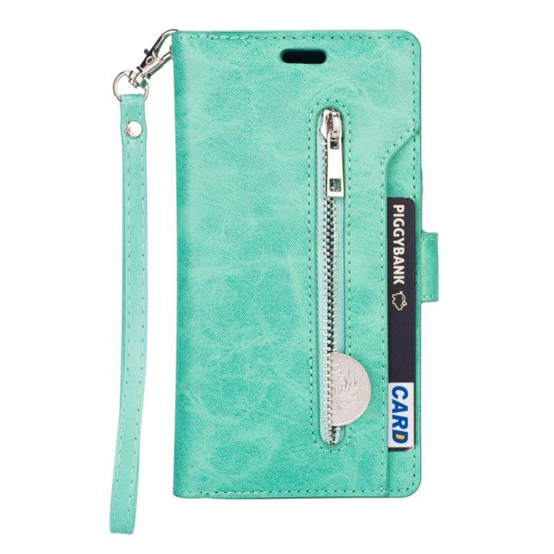 Leren Hoesje voor Samsung Galaxy S23 Ultra 5G Portemonnee Met Lanyard