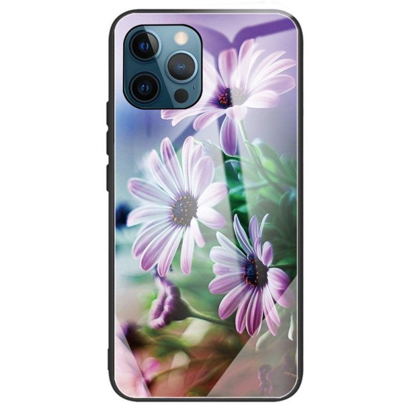 Hoesje voor iPhone 14 Pro Max Bloemen Van Gehard Glas