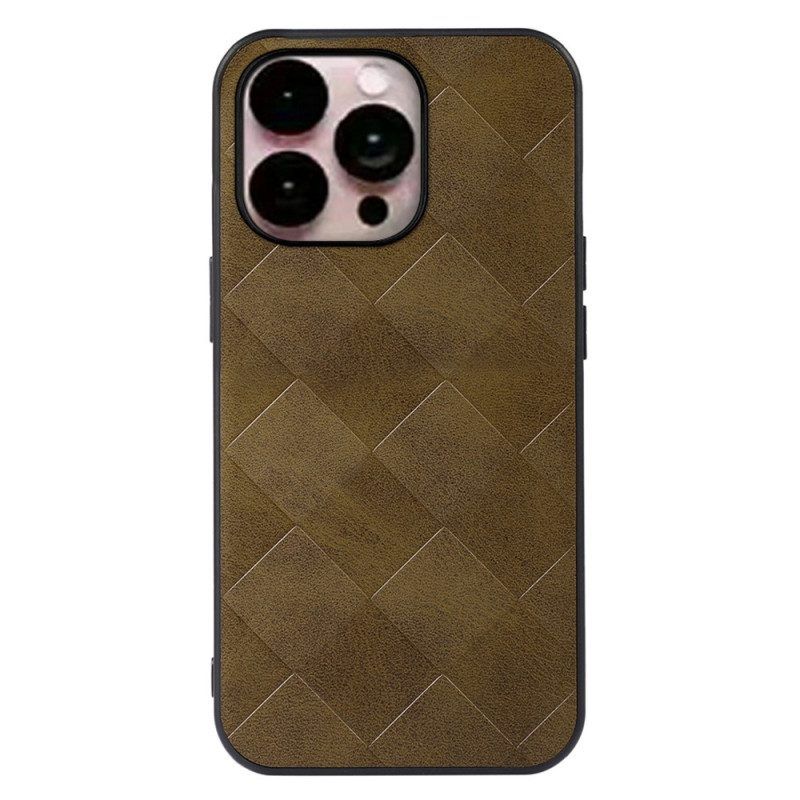 Hoesje voor iPhone 14 Pro Max Geweven Textuur