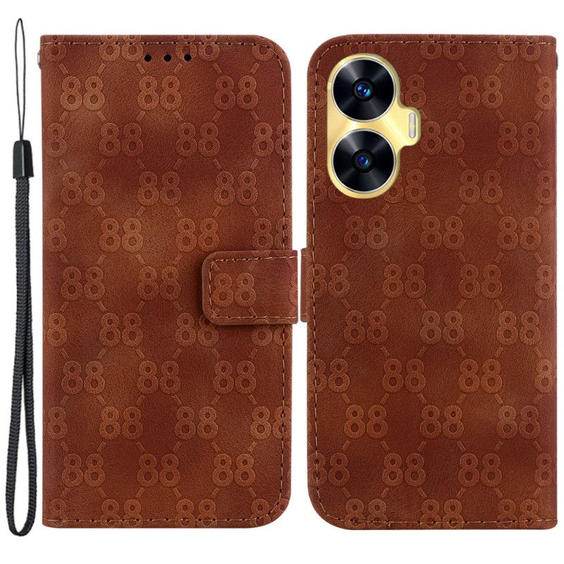 Bescherming Hoesje Realme C55 Design 88 Met Bandje