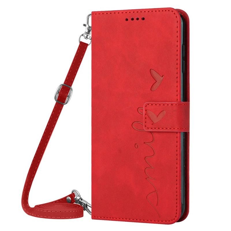 Bescherming Hoesje Realme C55 Smile Met Schouderband