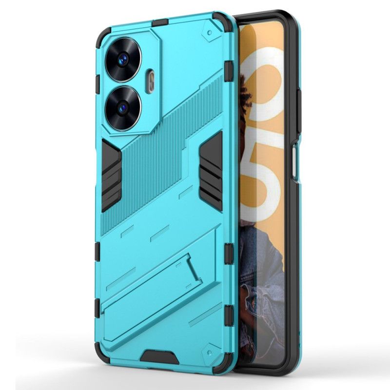 Cover Hoesje Realme C55 Telefoonhoesje Verwijderbare Handsfree Standaard Met Twee Standen