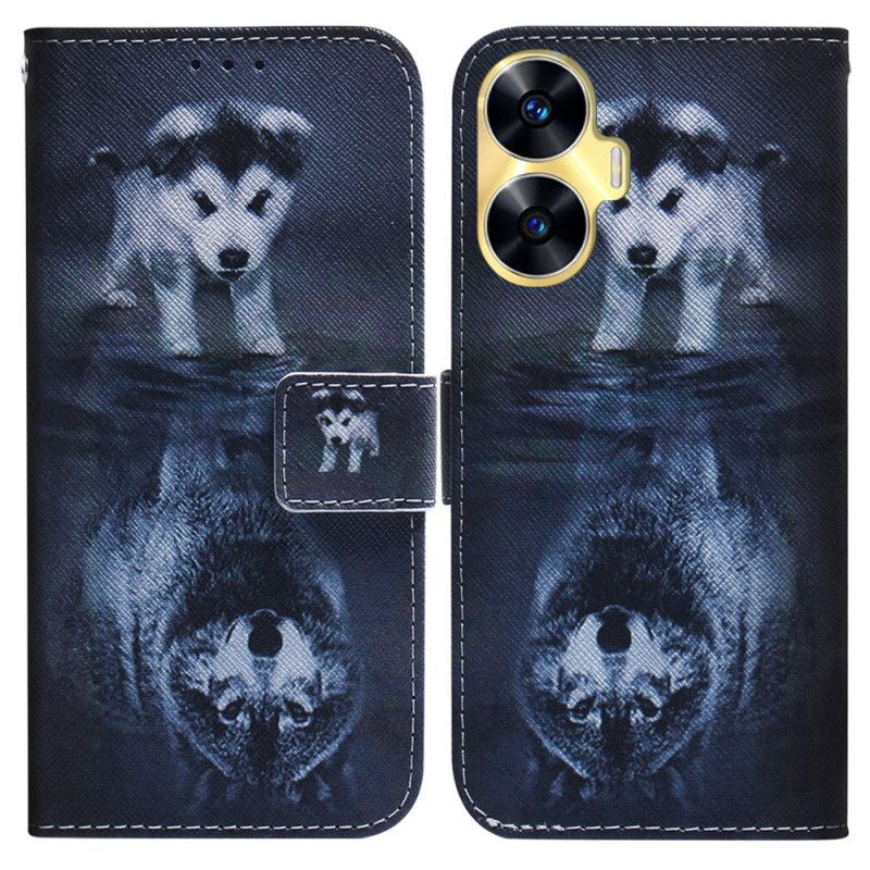 Folio-hoesje Realme C55 Puppy Droom