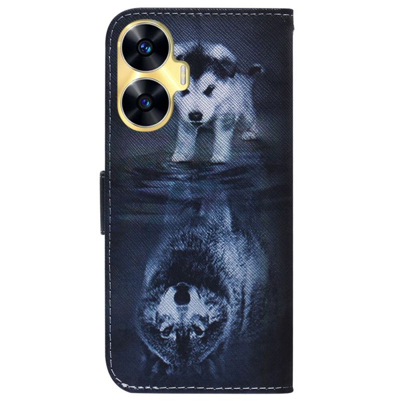 Folio-hoesje Realme C55 Puppy Droom