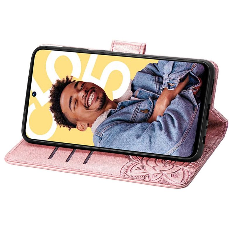 Folio-hoesje Realme C55 Telefoonhoesje Barok Vlinderbandje