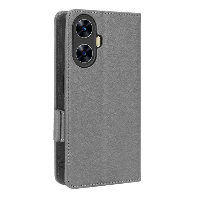 Folio-hoesje Realme C55 Telefoonhoesje Slanke Portemonnee Met Bandje