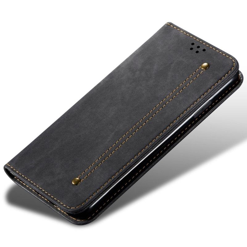 Folio-hoesje Voor Realme C55 Denimstof