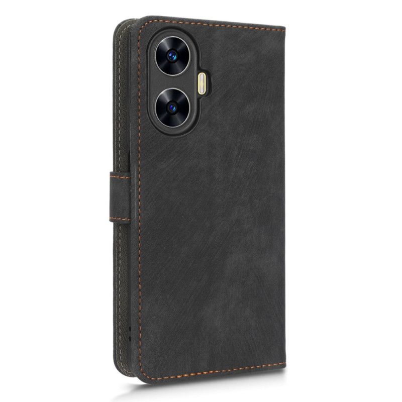 Leren Hoesje Realme C55 Rfid-blokkerende Portemonnee Met Bandje