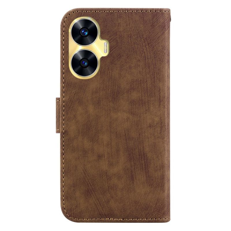 Leren Hoesje Realme C55 Schattige Tijger Bescherming Hoesje