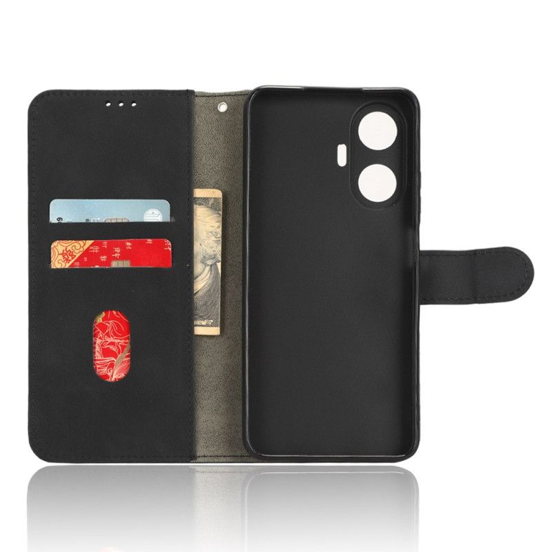 Leren Hoesje Realme C55 Suède Stijl Met Bandje Bescherming Hoesje