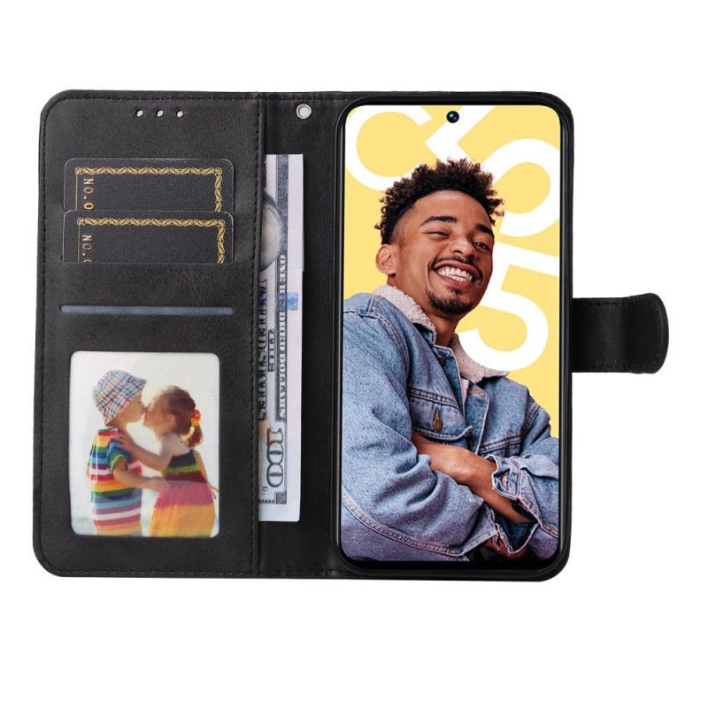 Leren Hoesje Voor Realme C55 Bandje Met Leerstructuur