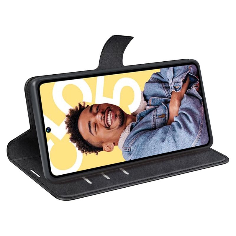 Leren Hoesje Voor Realme C55 Leerstijl