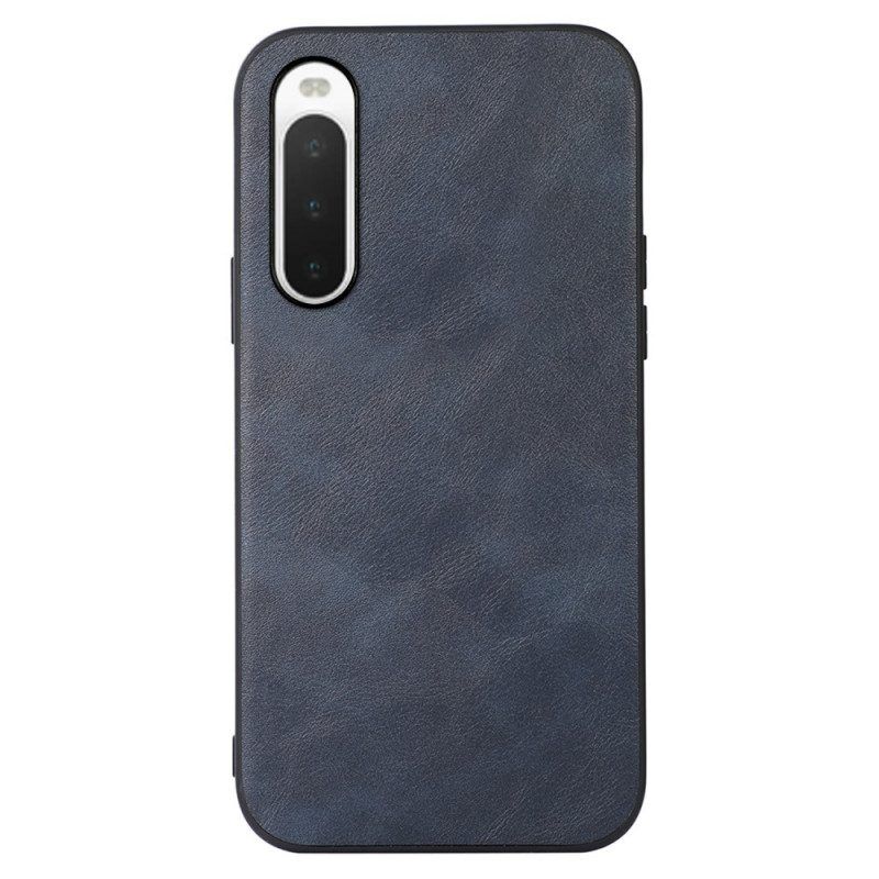 Hoesje voor Sony Xperia 10 IV Stijlvolle Lederen Stijl
