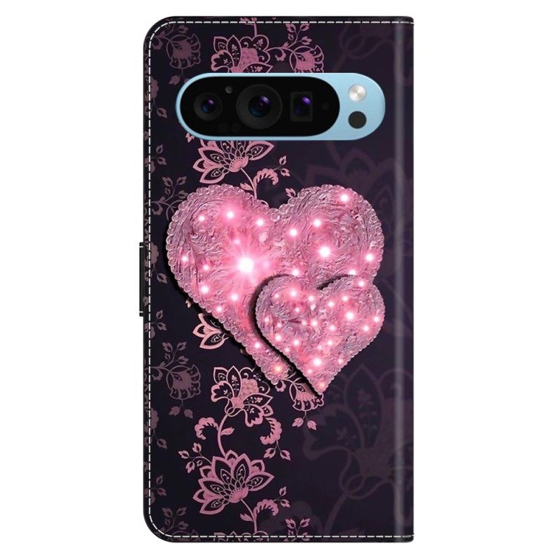 Flip Case Leren Google Pixel 9 Pro Kanten Harten