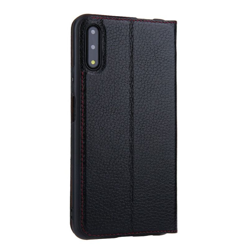 Bekijk Omslag Honor 9X Pro Rood Zwart Echt Lychee Leer