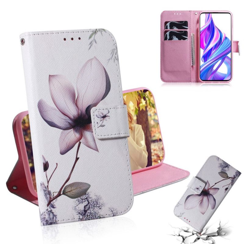 Bescherming Hoesje Honor 9X Pro Telefoonhoesje Oud Roze Bloem