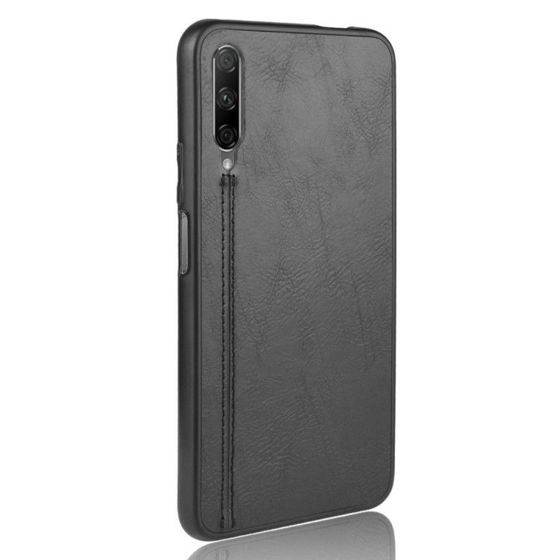 Case Hoesje Honor 9X Pro Rood Zwart Telefoonhoesje Stiksels In Leerstijl